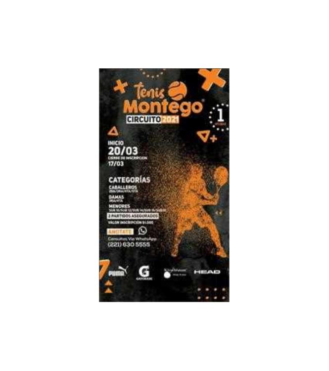 1ra Etapa - Circuito Tenis Montego 2021