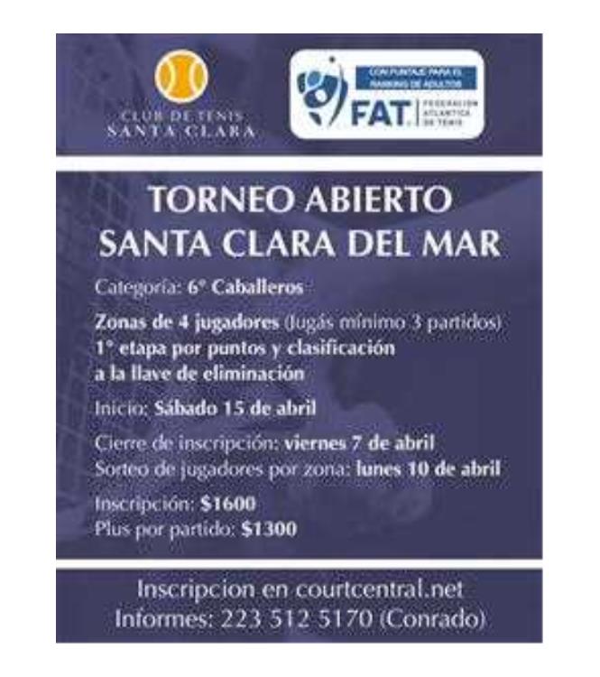 Etapa 3 Abierto Santa Clara del Mar